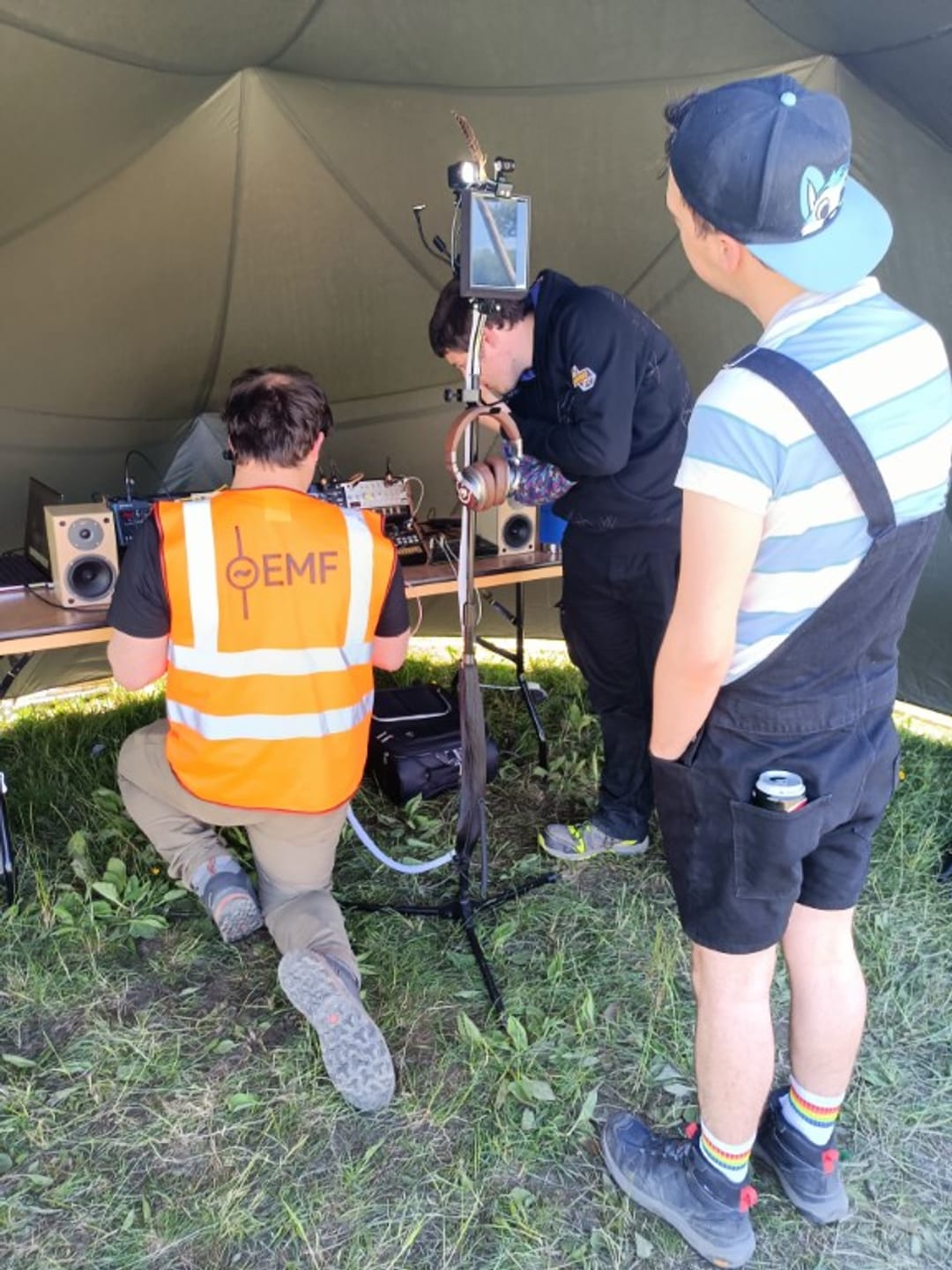 The Holographic PhotoSYNTH 4D being played at Electromagnetic Fields.
