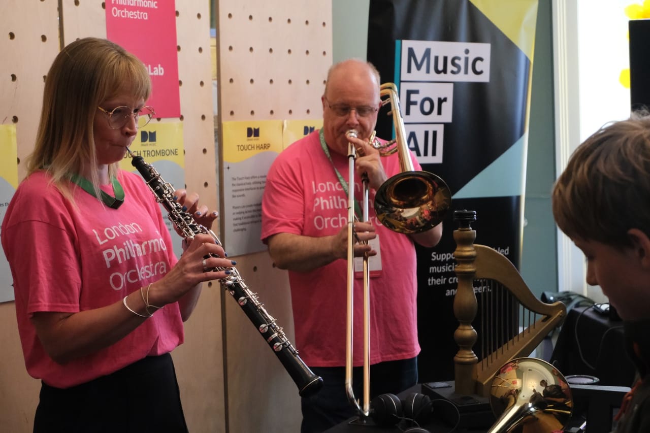 London Symphony Orchestra collaborating with the public.